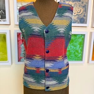 🧶 Vintage Southwestern Tapestry Vest 🧶
